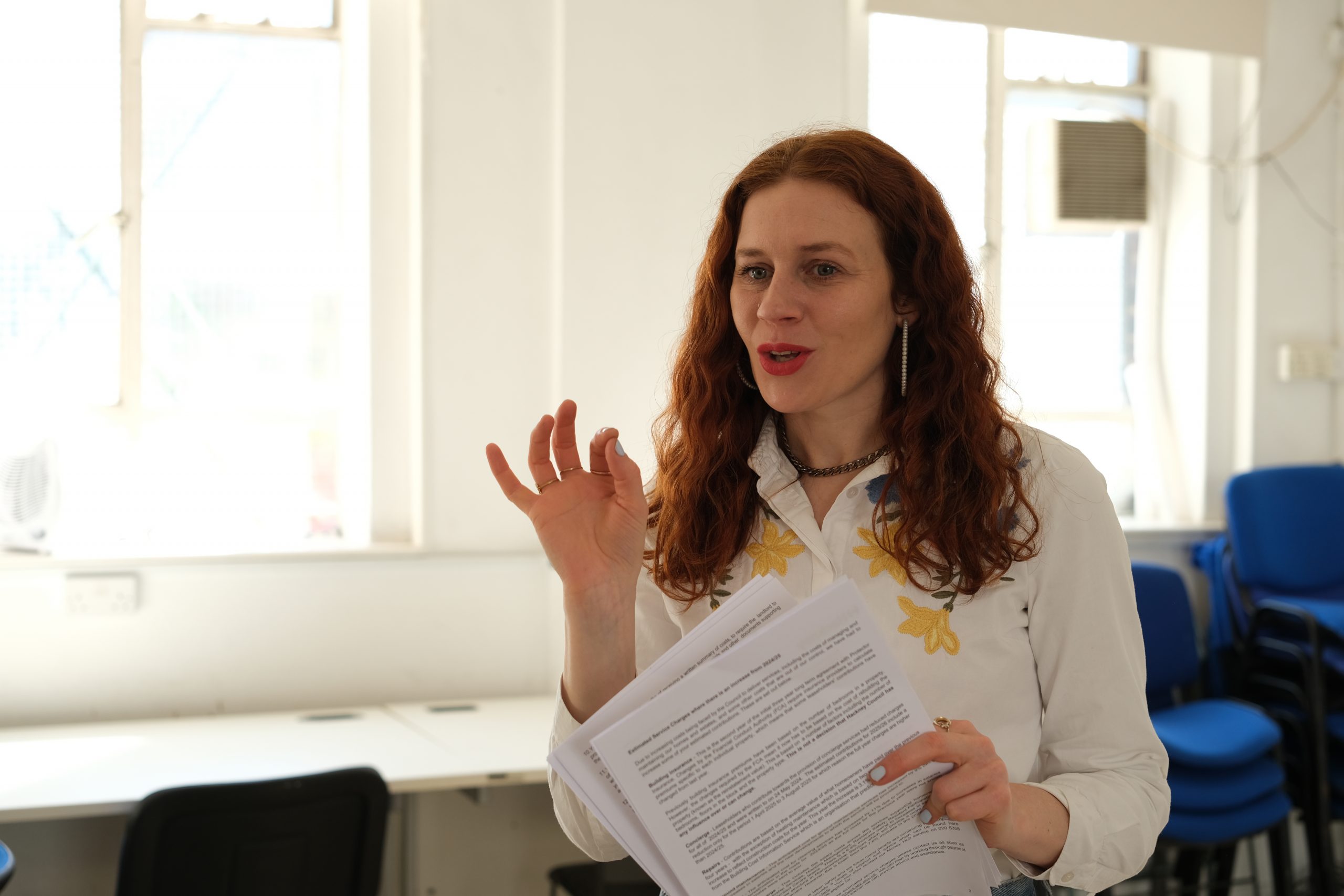 fave woman giving voiceover workshop